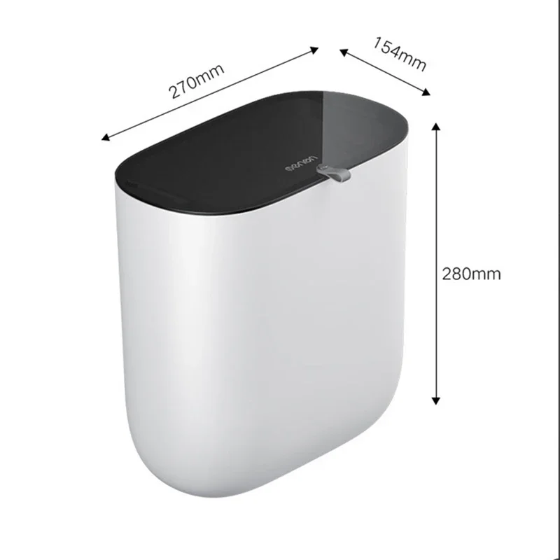 Imagem -06 - Auto-adesivo Gancho Floor Stand Trash Can para Cozinha Home Waste Bin Banheiro Reciclagem Lixo Lixo Ferramentas de Limpeza