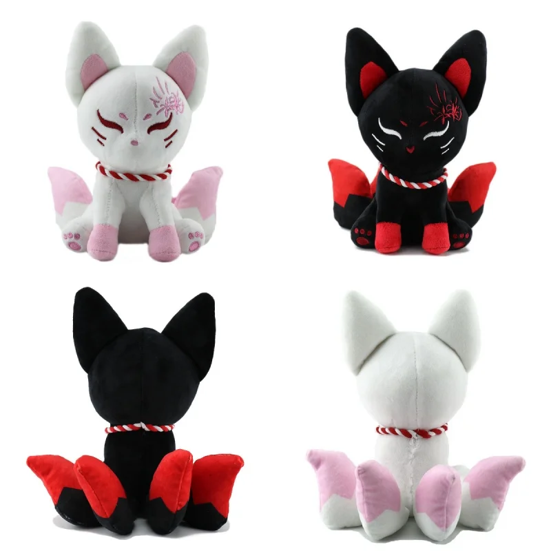 

Мягкая игрушка-лисичка, плюшевая подушка в виде сидящей лисы, декоративная подушка-лисичка с девятью хвостами, игрушка-животное, подарок для детей на праздник