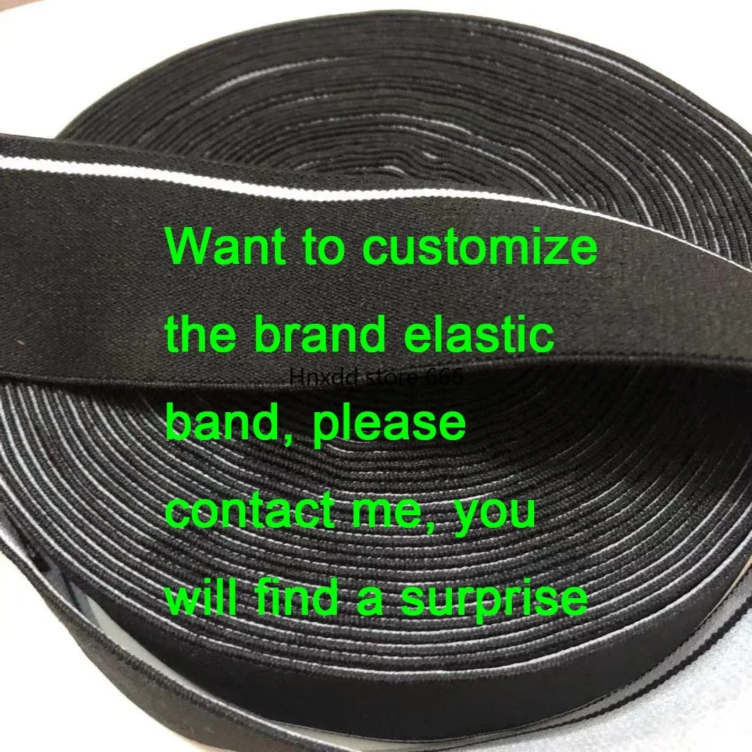 3/6/10/45 yards jacquard elastic band webbing high quality customized English brand Letter mark