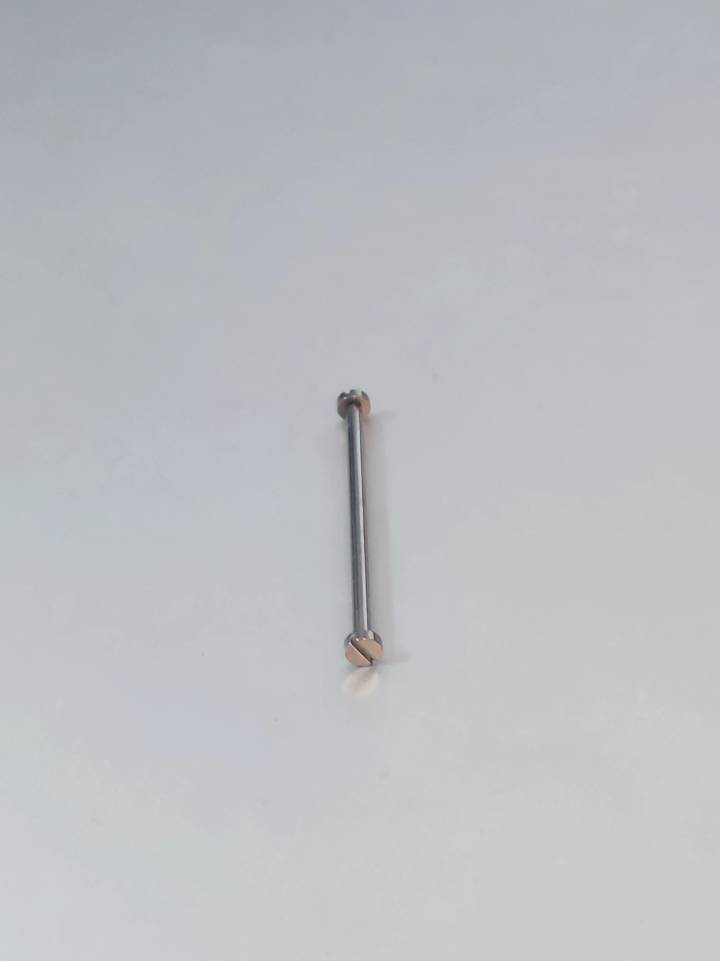 1.5mm Thick Steel Color Watch Band T-bar with Stud and Screw 2.5mm Cap 10mm to 34mm Tube Long for Metal Ceramic Bracelet W2034