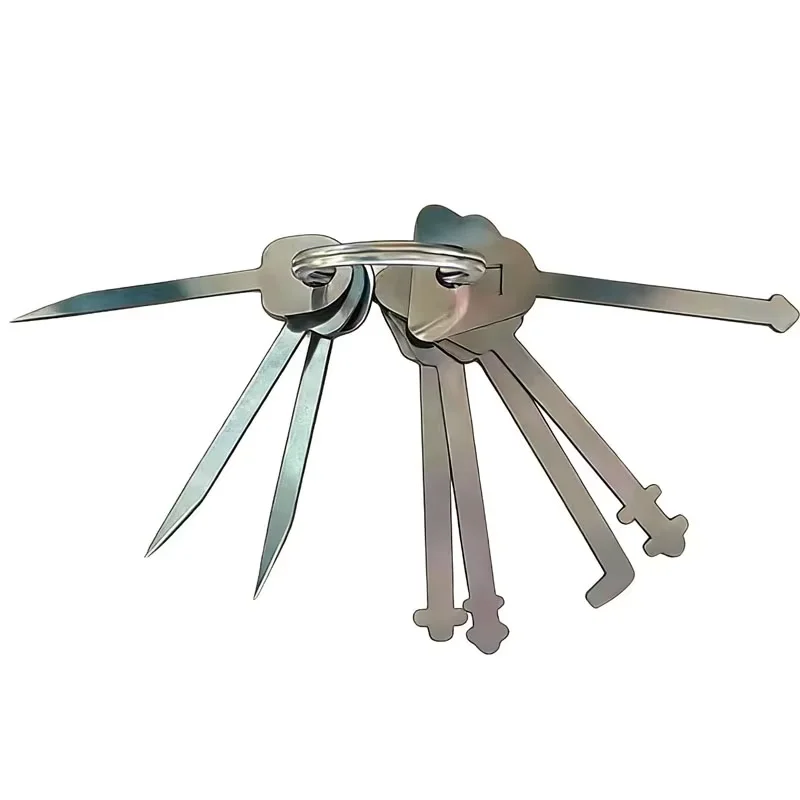 Master Keys Skeleton Lock Hook Ward Pick Set Keychain Tools for Door Lock Opening - Master Key to Open All Doors