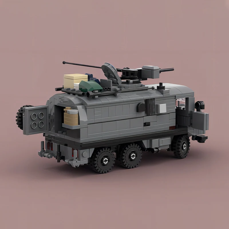 MOC Technology Armored Vehicle Pinzgauer 718 Military Trucks Customized Base Model Building Blocks Cars Sets Kid's Bricks Toys