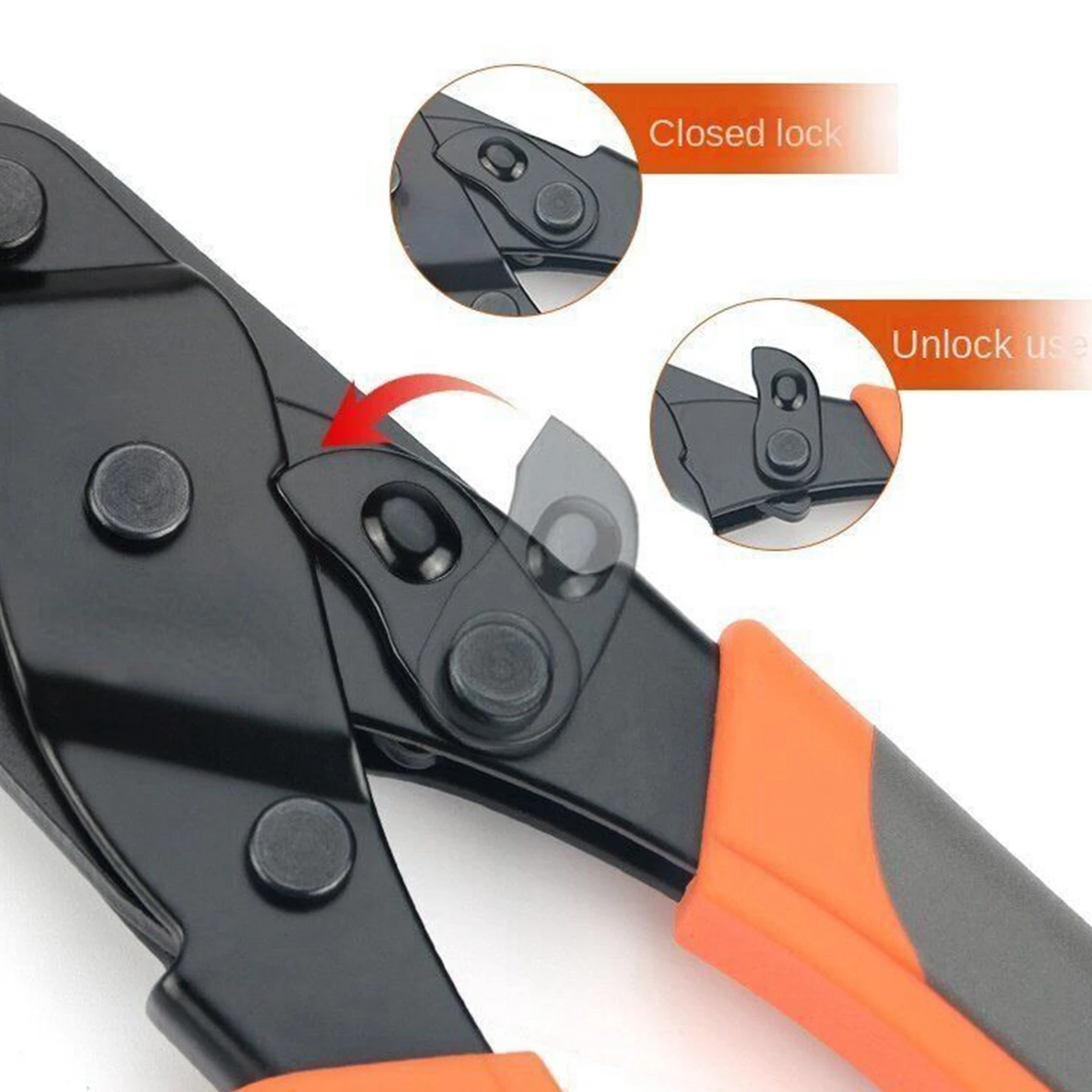 IWISS Non Insulated Open Barrel Terminal Crimp Tool  Wire Crimper IWS-1424A Orange