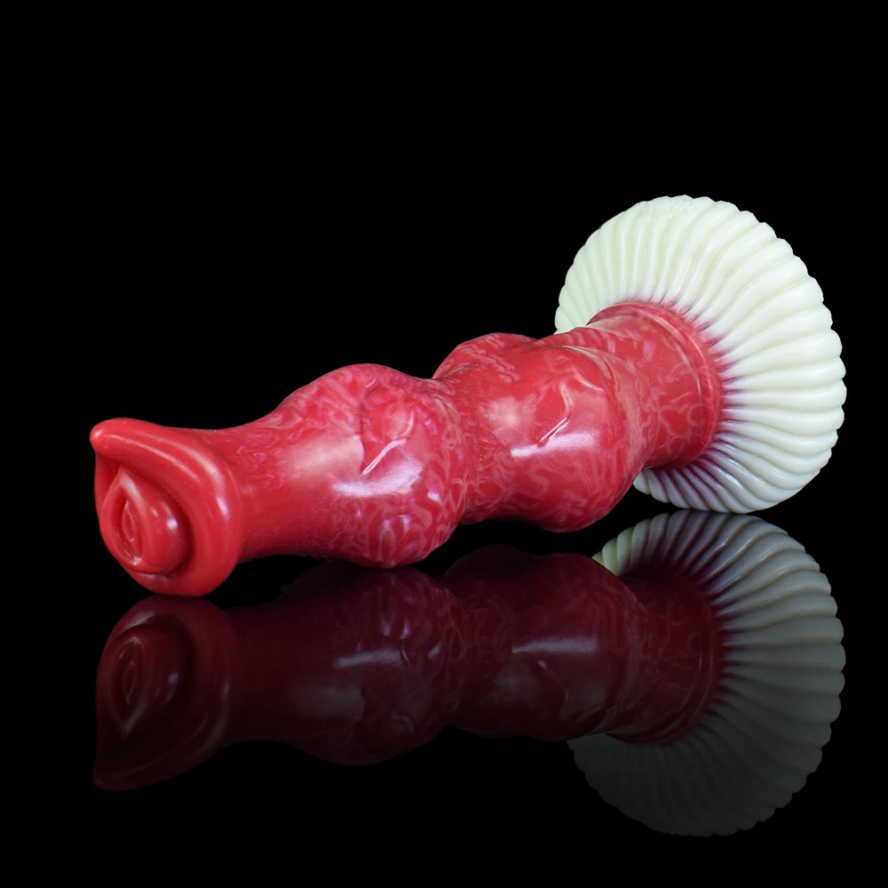 NNSX 4 Knots Dog Dildo With Suction Cup Large Fantasy Animal Penis Gode Butt Plug Sex Toys for Woman Gay Adult Toys For Men