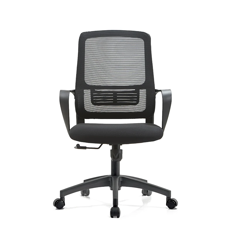 

Элегантный современный экологически чистый вращающийся эргономичный подъемный офисный стул, тканевое сиденье, фиксированный подлокотник, нейлоновое основание с электрическим наклоном