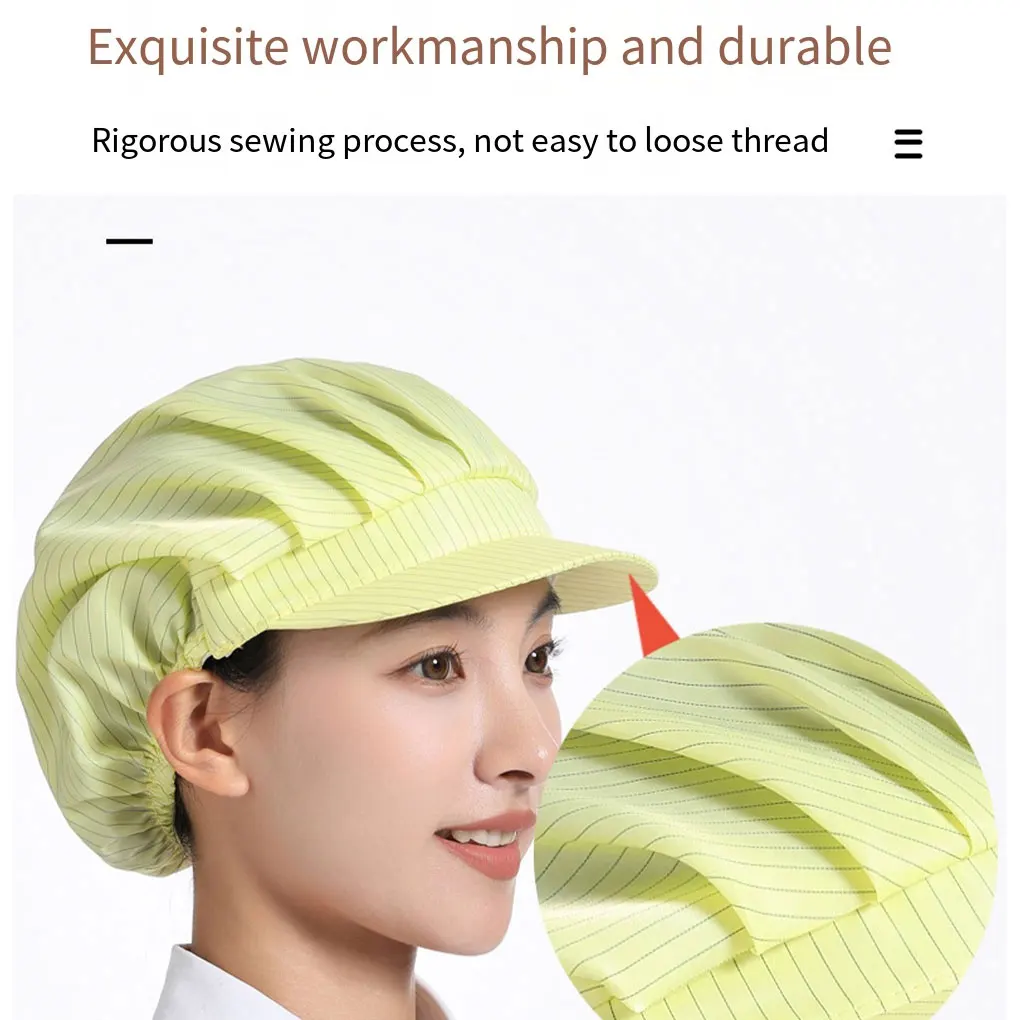 Anti-Static Fabric Chef Hat para Culinária, tecido elegante, não é Pilling e não é facilmente limpo