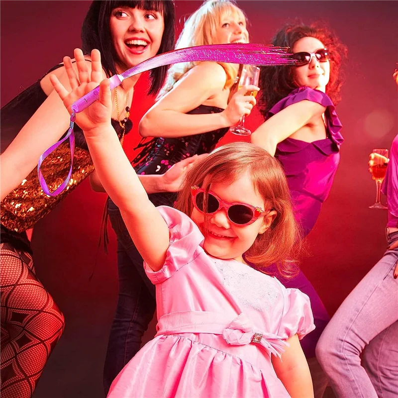 

Y43A-24 Piece Glow Fiber Wands Sticks Fiber Optic Wands Flashing Sticks For Party Wedding Halloween Christmas