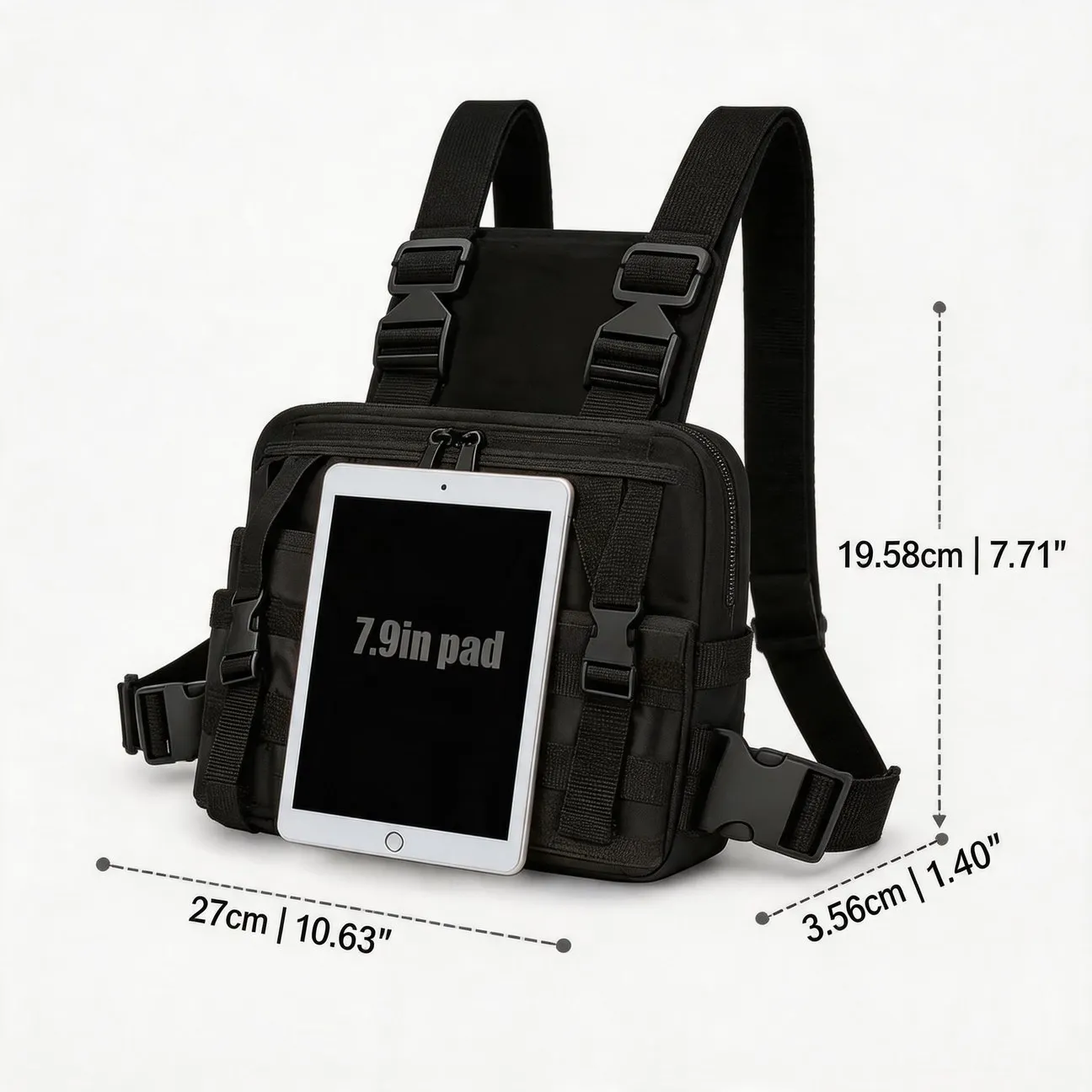 Upgrade Running Vest Outdoor Multifunctional Multi Pocket Adjustable Strap