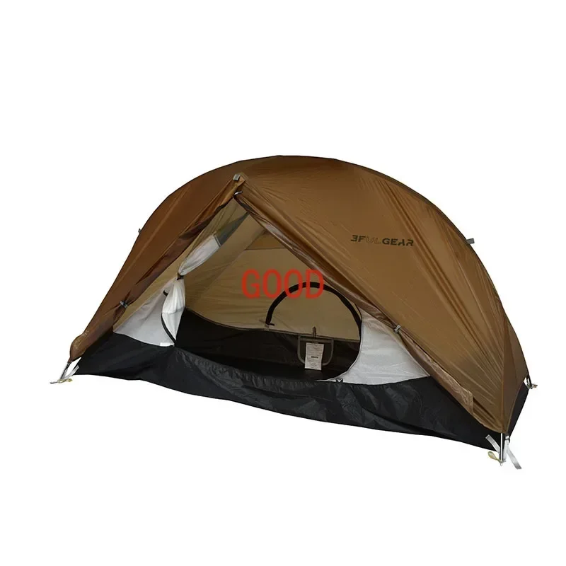 PIAOYUN-Light Weight Camping Tent, Silnylon Tent, 3 Season, 4 Season, 15D, NO-SEE-UM Net, 1 Person, 3 Season