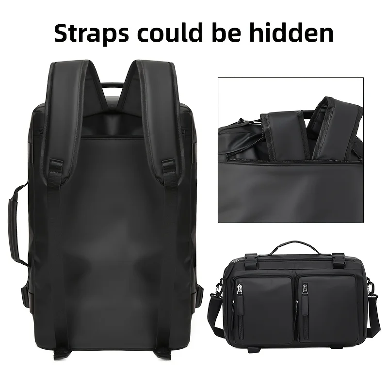 Fashionable Casual Men's Backpack Multifunctional Large Capacity Travelling Handbag with Adjustable Shoulder Strap Male Pack