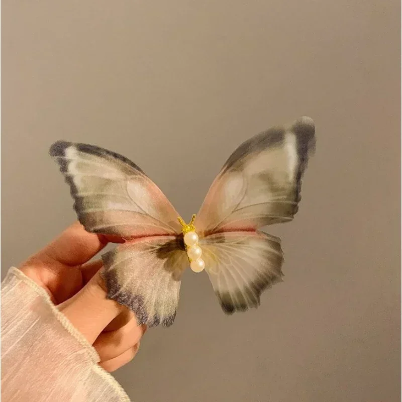 

Новые заколки для волос в виде бабочек для женщин и девочек, элегантные заколки-зажимы, украшения для волос в стиле принцессы