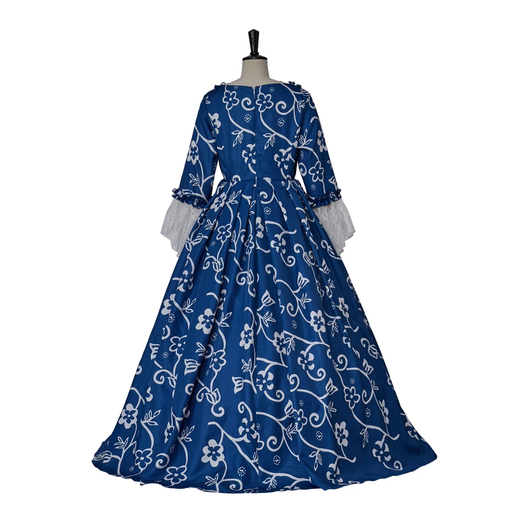 여자 빅토리아 고딕 빈티지 꽃 볼 가운 로코코 드레스 마리 앙뜨와네트 코스프레 의상 할로윈 파티 복장