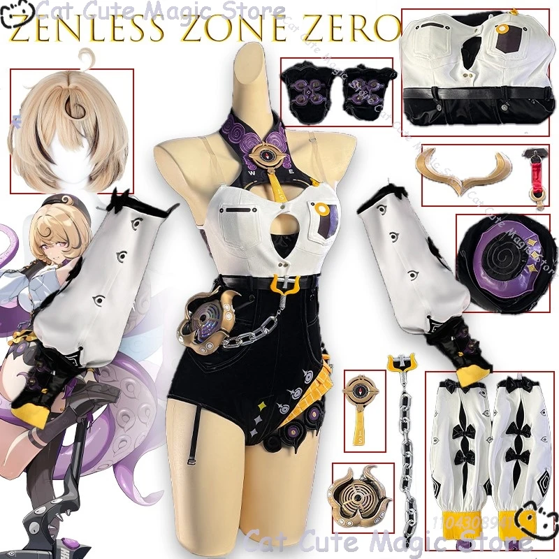 

Zenless Zone Zero Yidhari Octopus Girl from Monstera House Косплей Костюм Аниме Персонаж Костюм Набор Хэллоуин Comic Con Outfit