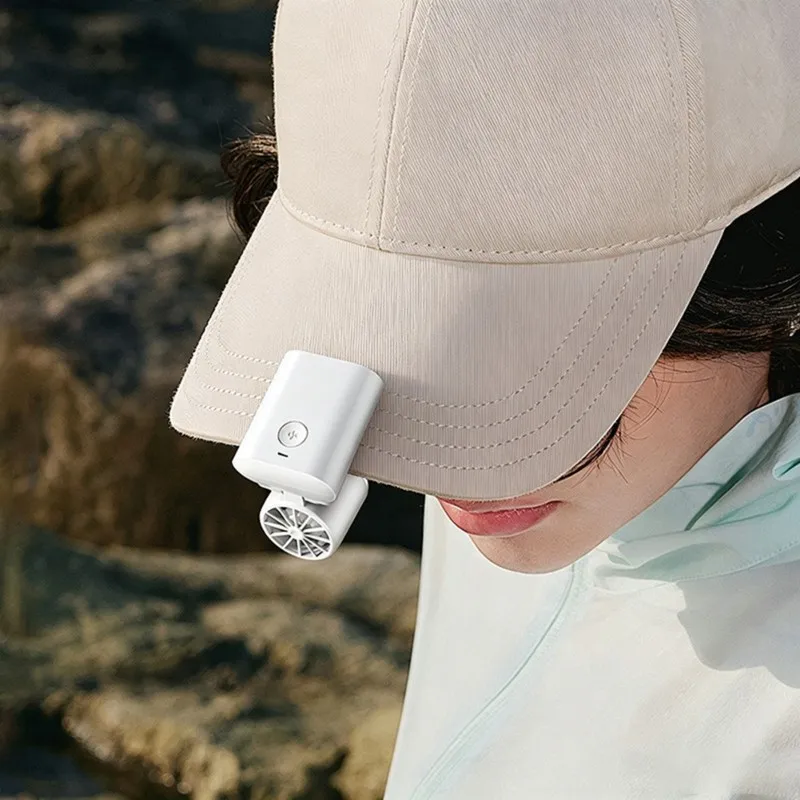 EMECE-Mini Clip Fan-Portable USB Rechargeable, Ultra-Quiet, Multi-Wearability Design For Personal Cooling