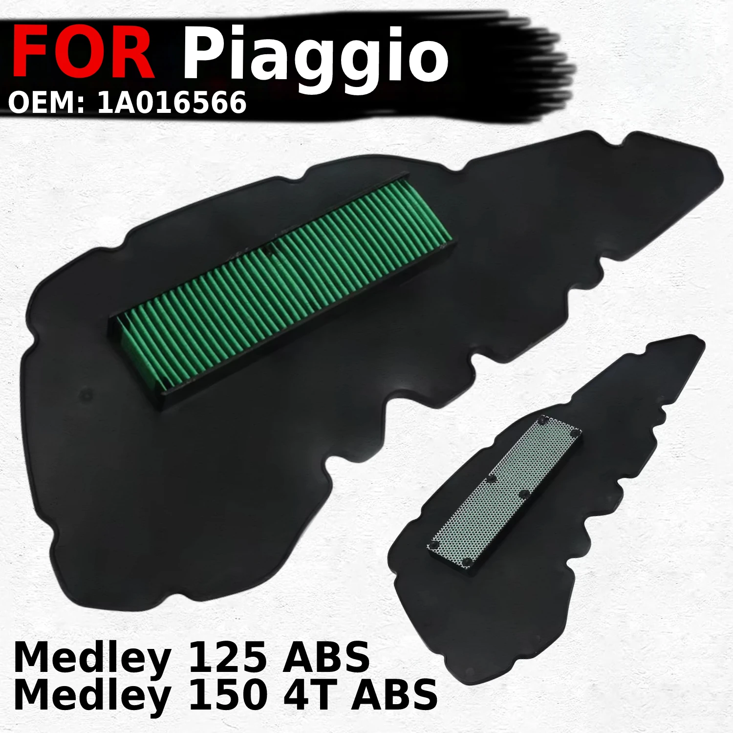 Motorcycle Air Filter Intake Cleaning Sponge For Piaggio Medley 125 ABS Medley 150 4T ABS OEM: 1A016566 Motorcycle Air Filter
