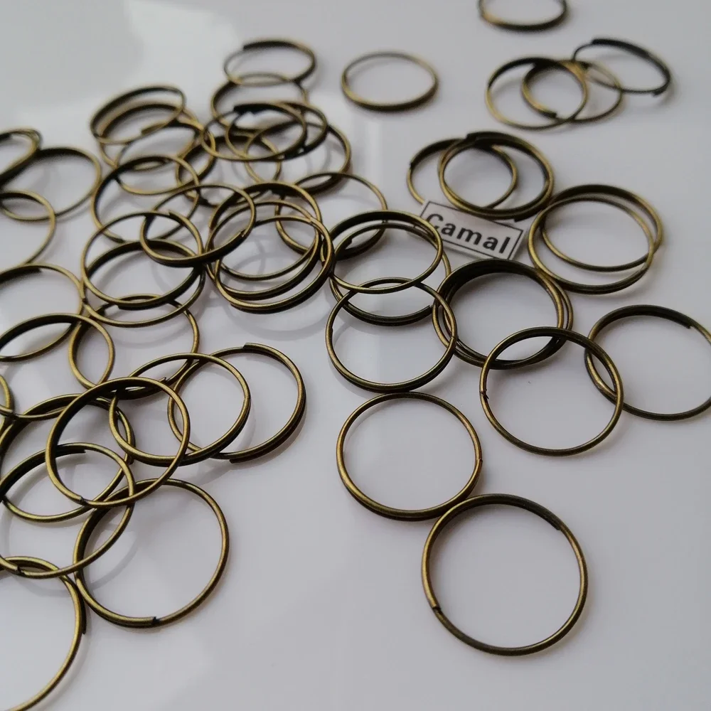 

Camal 100pcs Bronze 14mm/0.55inch Ring Connectors for Octagonal Beads Crystal Pendent Prisms Hanging Connecting Lamp Chandelier