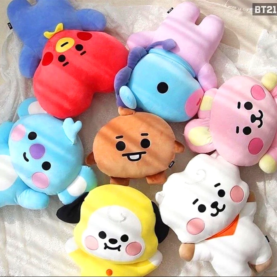 B-T-21 brinquedo de pelúcia tata koay shooky mang cooky dos desenhos animados animal mochila chave pingente do telefone móvel escritório brinquedos relaxamento amigo presente