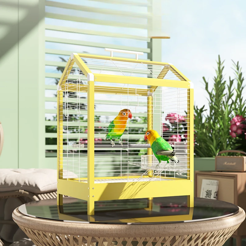 Palomas Parrot Bird House Feeder Nest Carrier Cover Hammock Birdcage Accessories Quail Nido Para Pajaros Pet Furniture CY50BC