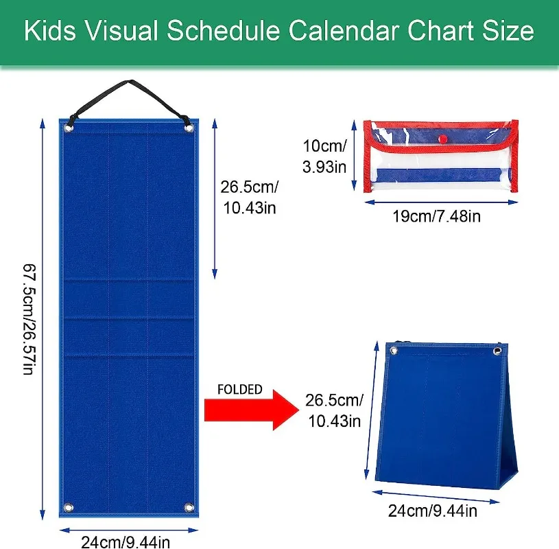 New 96 Pieces Kids Visual Schedule Daily Routine Cards Home Chore Chart Good Habits Training Games for 3-6 Years Old Montessori