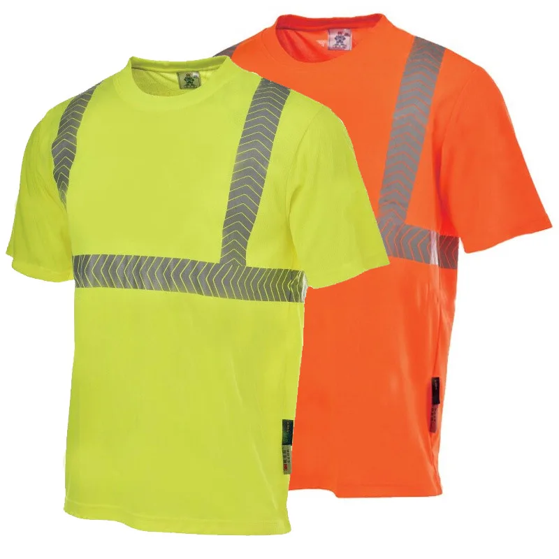 3M Reflective T Shirt Men High Visibility Reflective Safety Shirt Hi Vis Workwear Clothes Workshop Shirt Men Mechanic