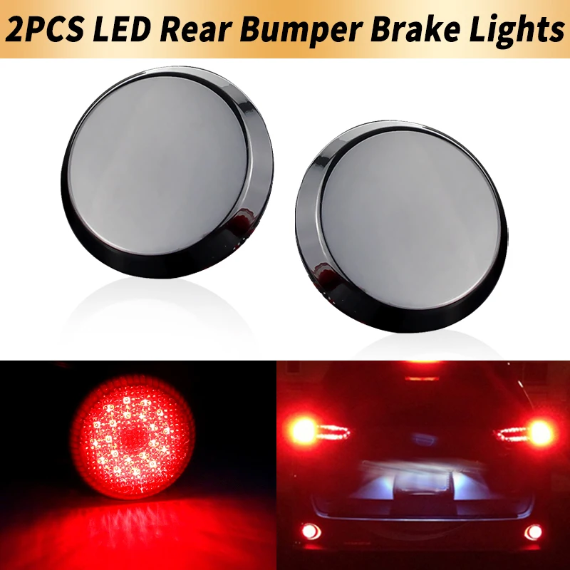2PCS LED Rear Bumper Brake Lights Canbus ​​For Nissan Qashqai Dualis 2007-2013 Juke 2015-2017 ​For Scion iQ 2008- Tail Fog Lamps
