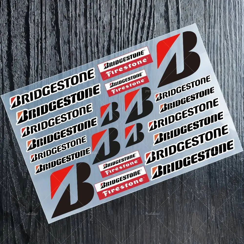 for BRIDGESTONE Stickers Moto Sticker Auto Body Bumper Windows Motorcycle Laptop Walls Vinyl Decal Car Tuning Accessories