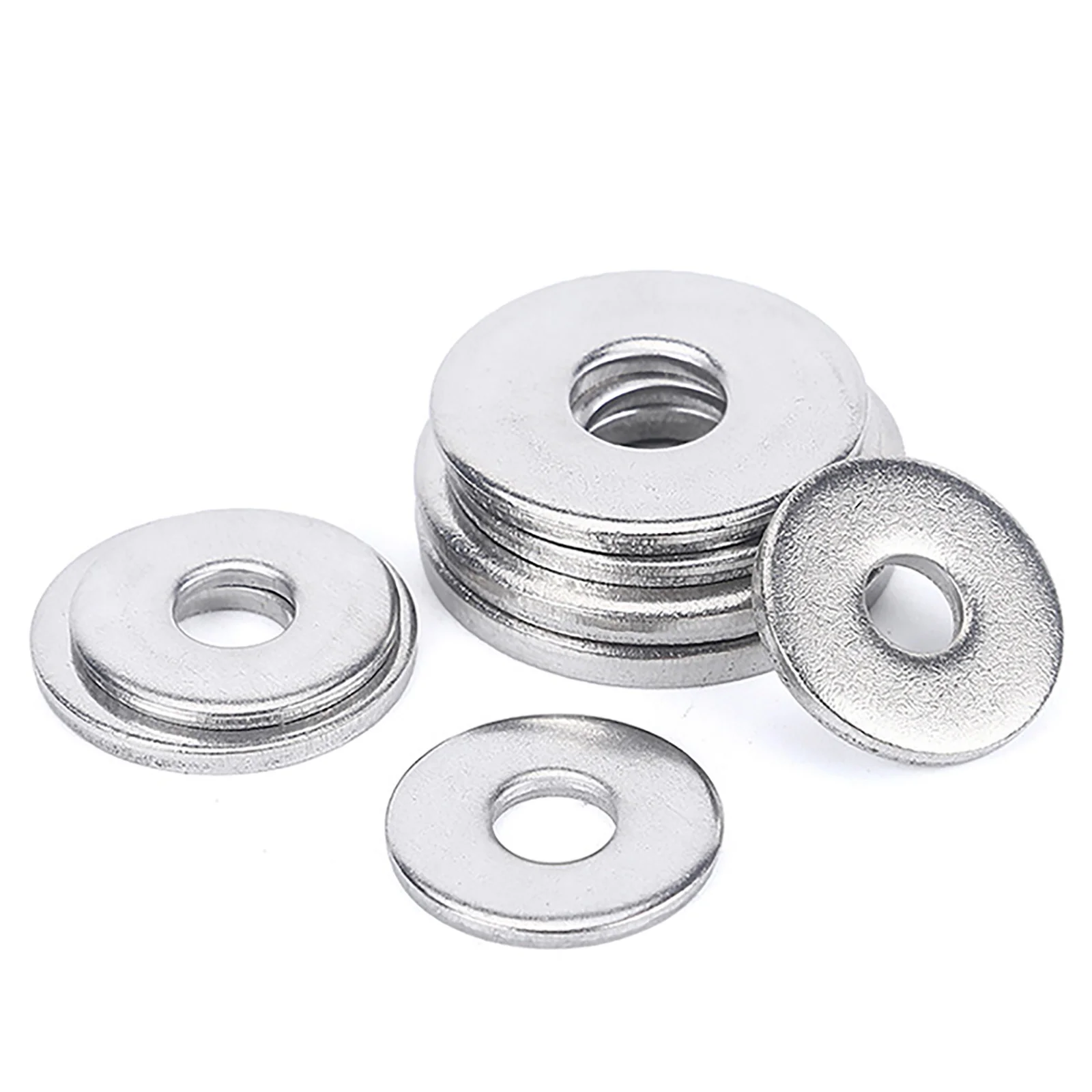 M1.6 m2 m2.5 m3 m4 m5 Stainless Steel Fat Washer, Metal Screw Washer, Enlarged and Thickened Circular Meson