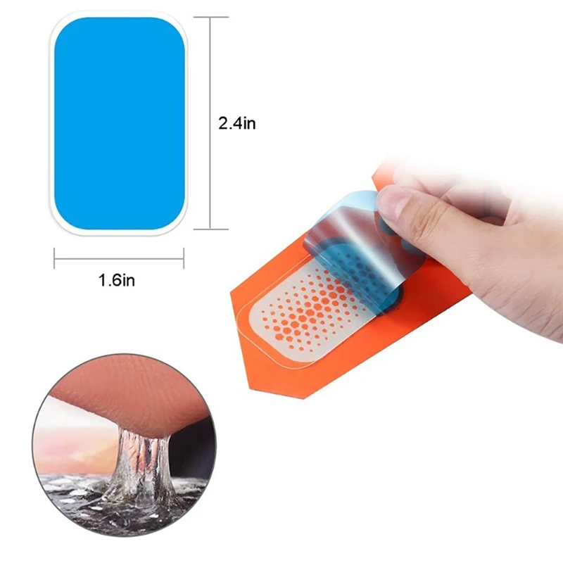 10pcs/set EMS ABS Stimulator Body Muscle Trainer Replacement Gel PadStimulator Hip Exerciser Patch Hydrogel Gel Sheet