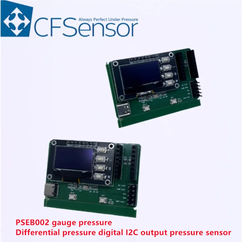 PSEB002 gauge pressure differential pressure digital I2C output pressure sensor test board digital display customized parameters