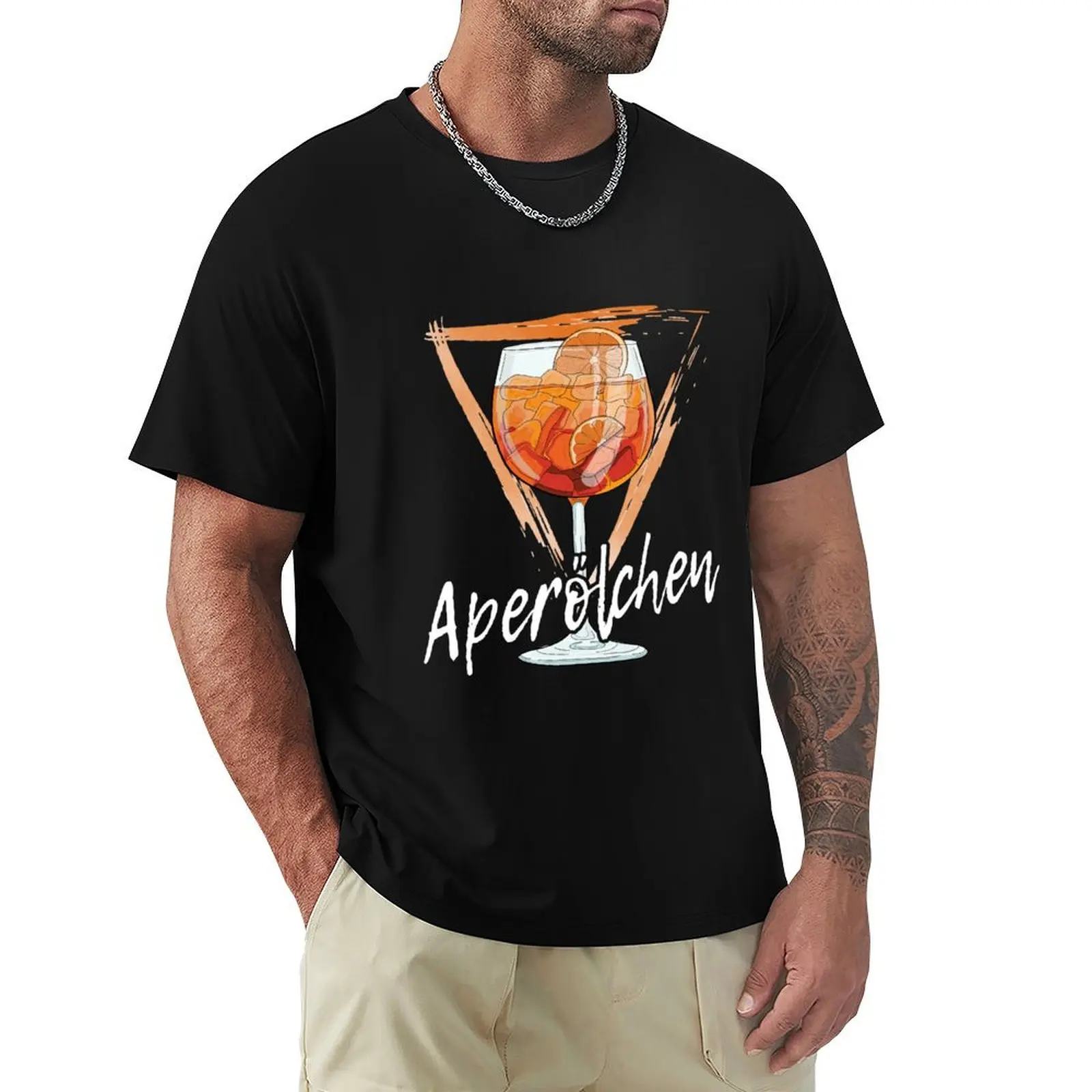 Classic aperol refreshing drink for dad an mom T-Shirt Soft Basic Cotton Short Sleeve Tee