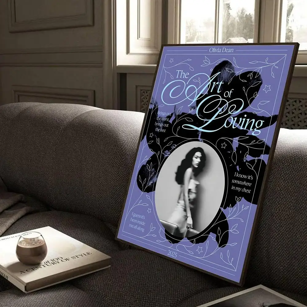 O-Olivia Dean Singer Poster Modern Home Living Bedroom Bar Hallway Waterproof Wall Art Aesthetic Decor
