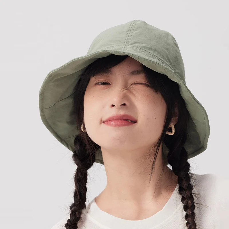 

Solid Color Women Bucket Hat Summer Foldable Sunscreen Panama Fisherman Hat Outdoor Sun Hats Sun Prevent Hat Travel Beach Cap