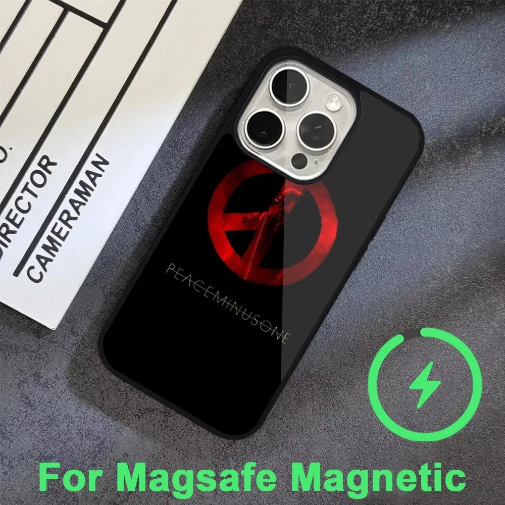 G Dragon Peaceminusone Phone Case For iPhone 15 14 13 12 11 Pro Max Plus Magsafe Black Soft Cover