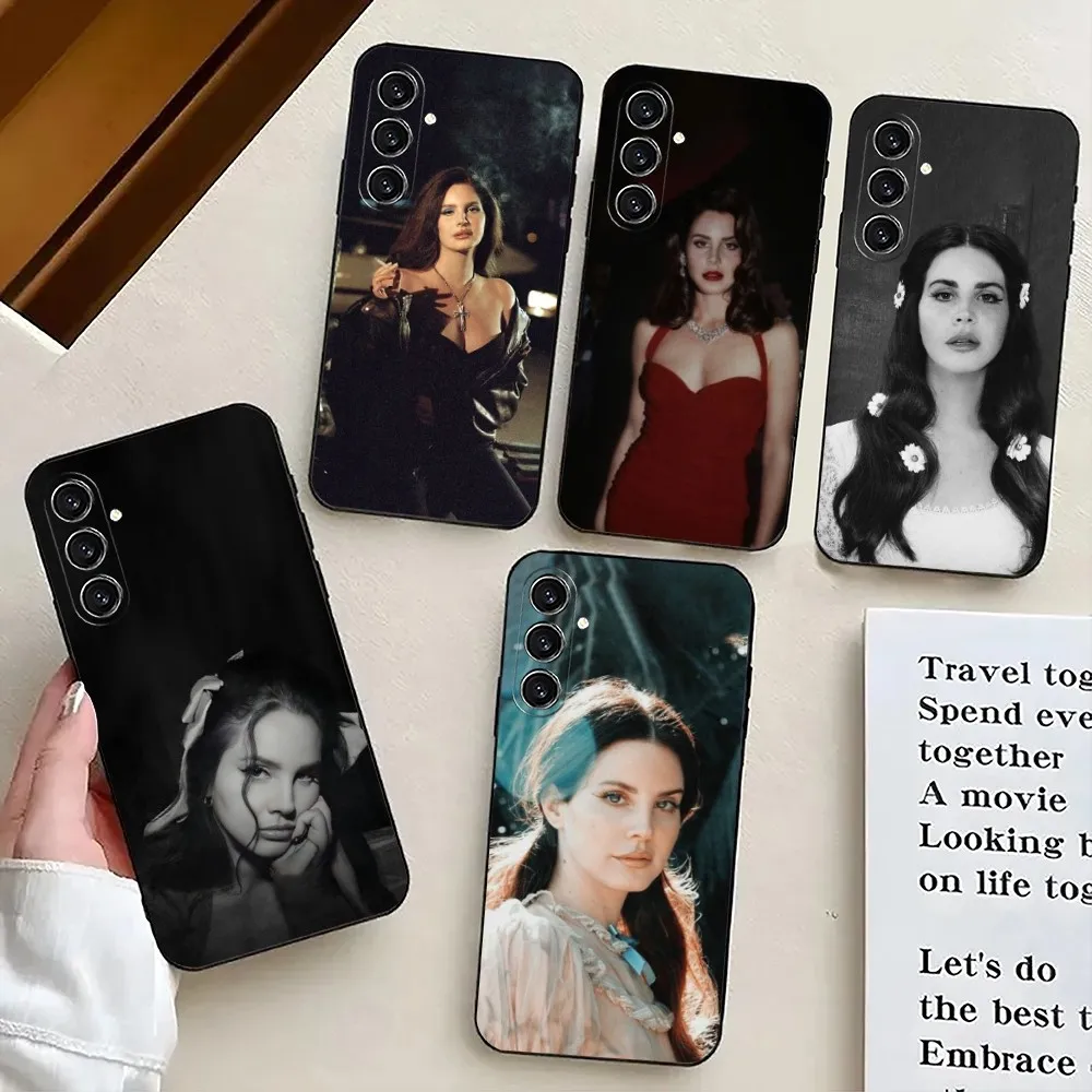 L-Lana Del Rey Singer  Phone Case For Samsung S24,S21,S22,S23,S30,Ultra,S20,Plus,Fe,Lite,Note,10,9,5G Black Soft Cover