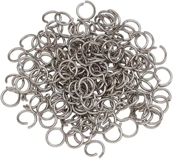 200pcs Stainless Steel Open Jump Rings 3/4/5/6/7/8/10mm Connector Split Rings for DIY Jewelry Making Supplies and Crafts