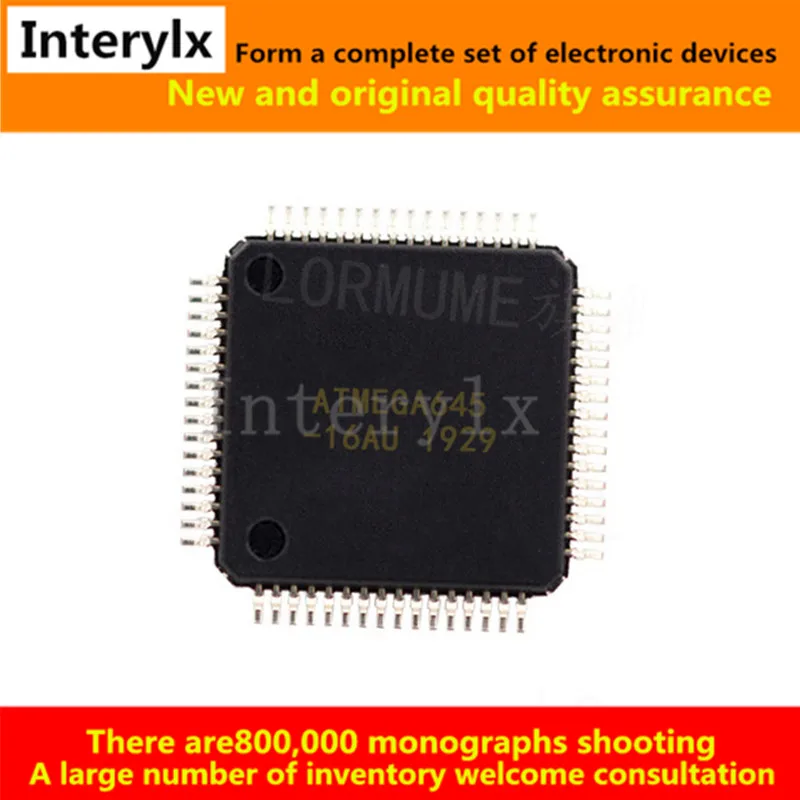 

5Pcs/Lot ATMEGA645-16AUR ATMEGA645-16AU ATMEGA645-16A ATMEGA645-16 ATMEGA645 IC MCU 8BIT 64KB FLASH 64TQFP