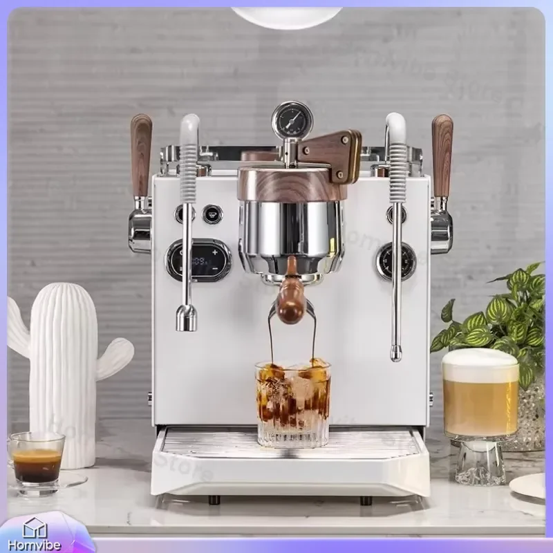 220V Semi-Automatic Espresso  Italian Style Coffee Maker with 15 Bar Pump Pressure for Home Kitchen Office Use