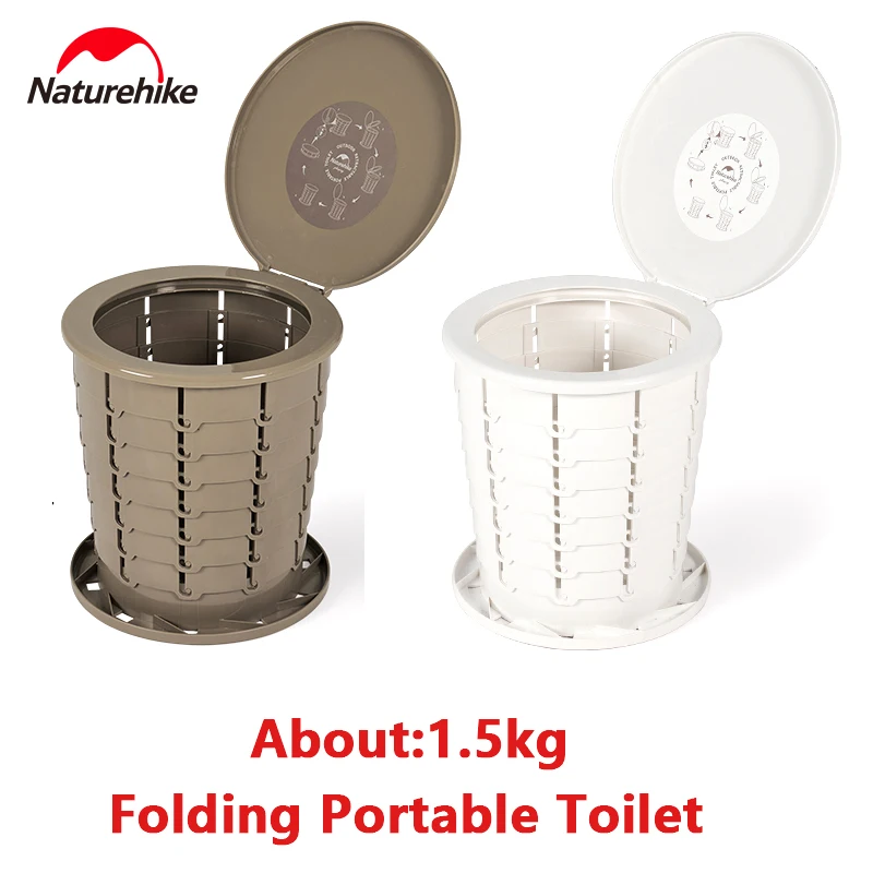 Naturehike Outdoor Camping Mobile Toilet Closestool Trash Can Foldable Multifunctional Foldable Portable Ultralight Paper Basket