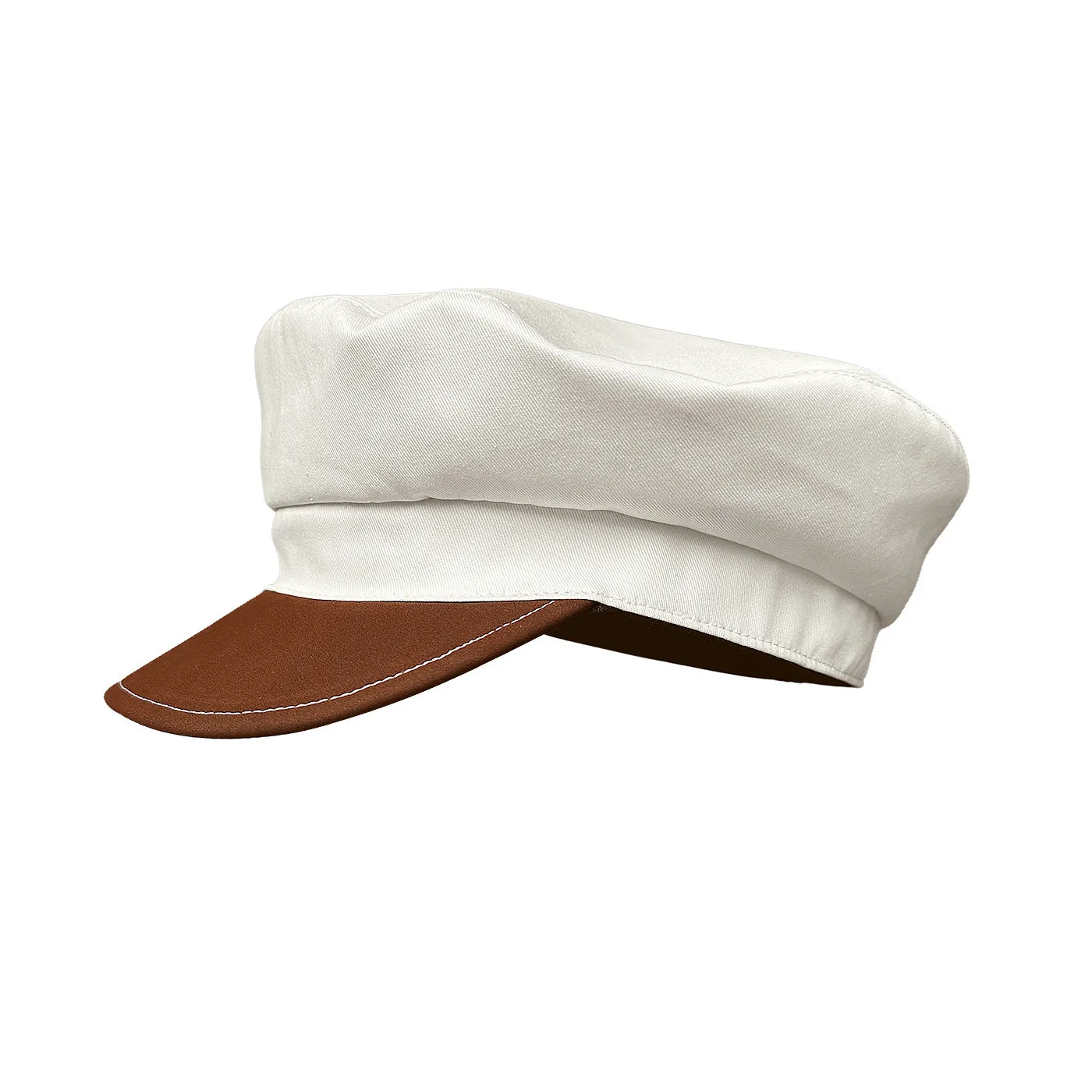 Men's cotton military academy cadet cap women's British style retro literary and artistic color-blocked navy cap