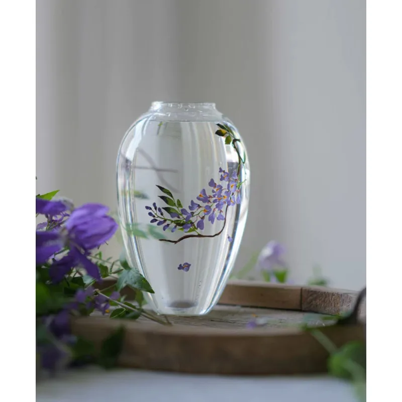 New Chinese Style Vase Glazed Ornament Home Decoration  Vases Jarrones Decorativos Moderno Floreros تحف كبيره للمنزل Room Decor