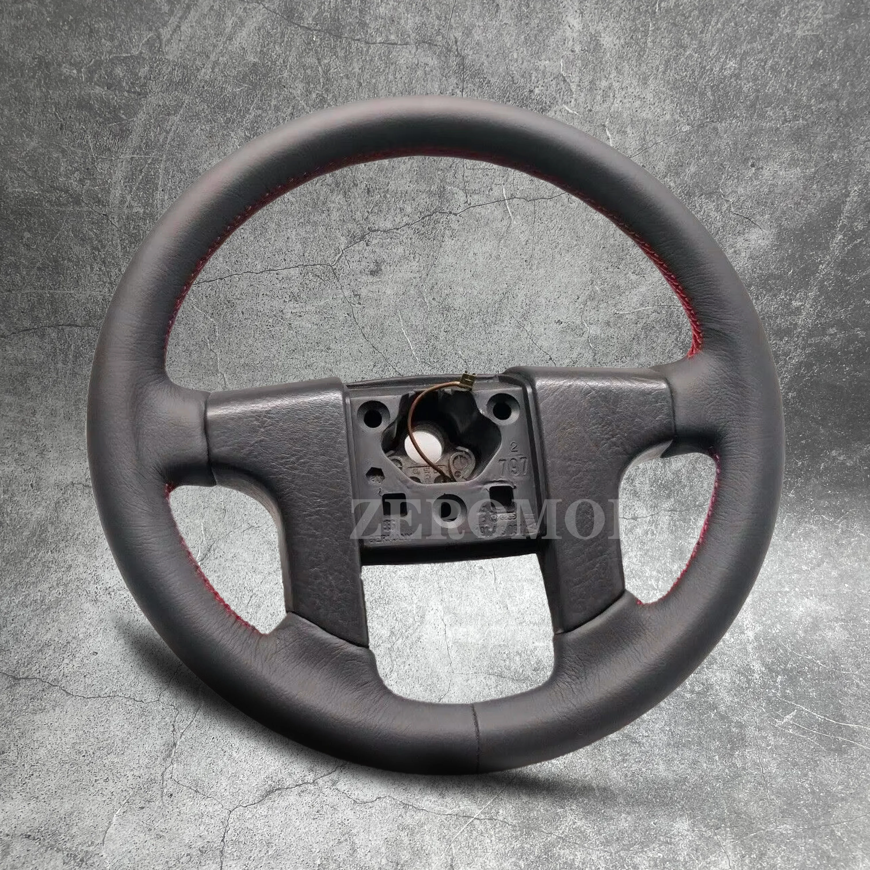 For VW GOLF MK2 GTI STEERING WHEEL NEW LEATHER CORRADO CADDY JETTA CABRIO RETRO