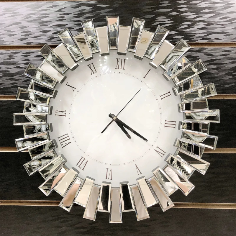Round Elegant Unique Wall Clock Premium White Design Luxury Digital Clock Living Room Modern Orologio Da Parete Home Decor Items