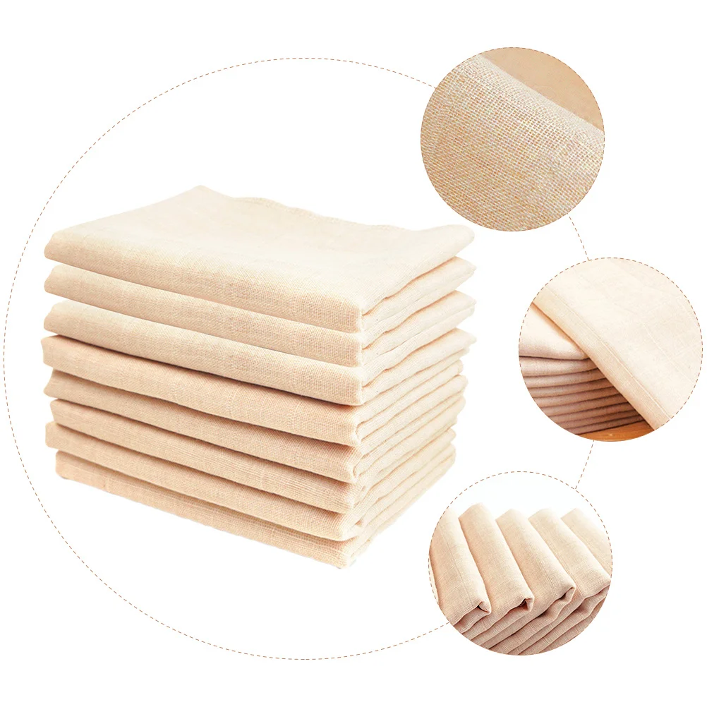 

8Pcs Newborn Cotton Baby Towels Double-Layer Face Washcloths Saliva Drool Towels Soft Breathable Baby Handkerchiefs