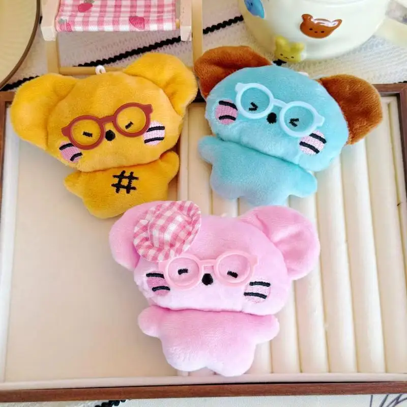 Creatieve Cartoon Muis Pluche Sleutelhanger Kawaii Gevulde Pop Speelgoed Decoratieve Rugzak Hanger Ornament Accessoires Geschenken