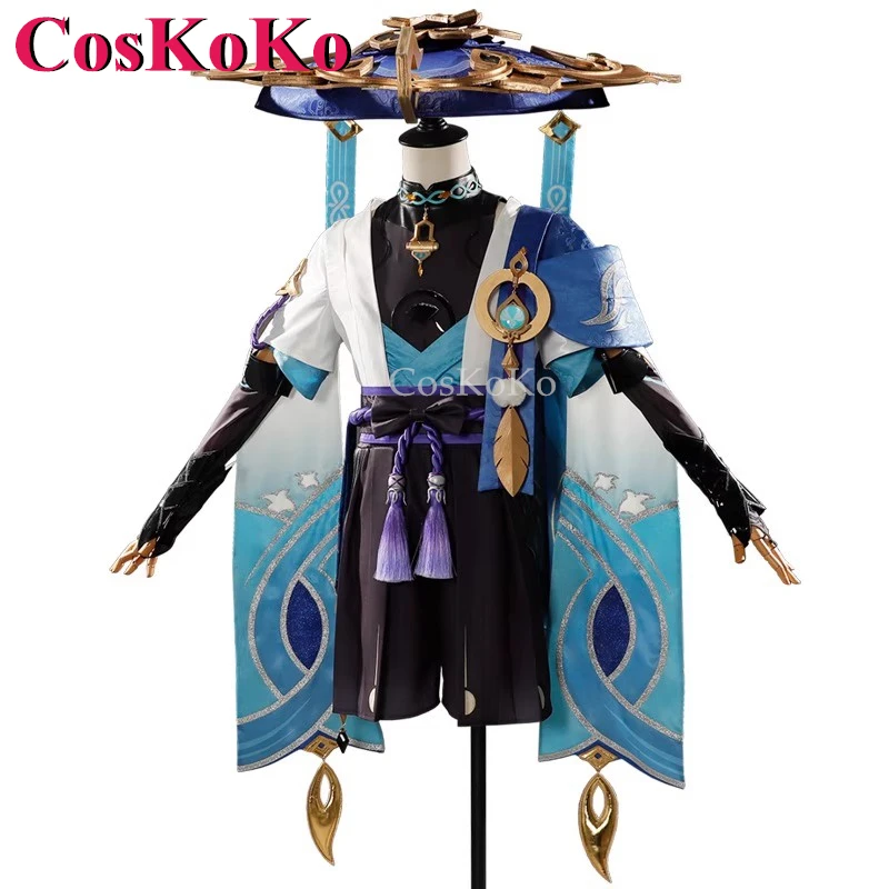 

CosKoKo Wanderer Cosplay Costumes Anime Game Genshin Impact Fashion Uniform Full Set Halloween Party Role Play Clothing S-XXL