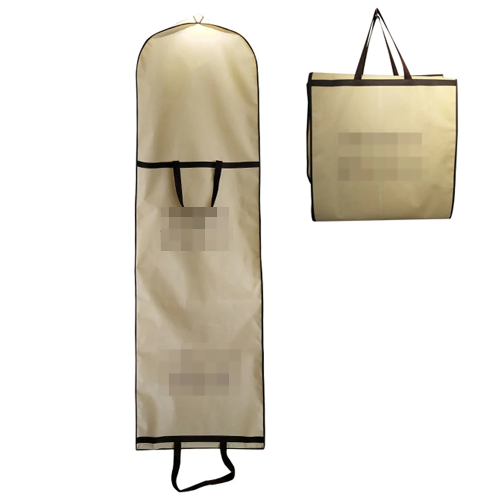 79 inch Super Large Breathable Wedding Gown Long Dress Hanging Garment Bag Foldable Portable Dust Cover Big Storage Travel Bag