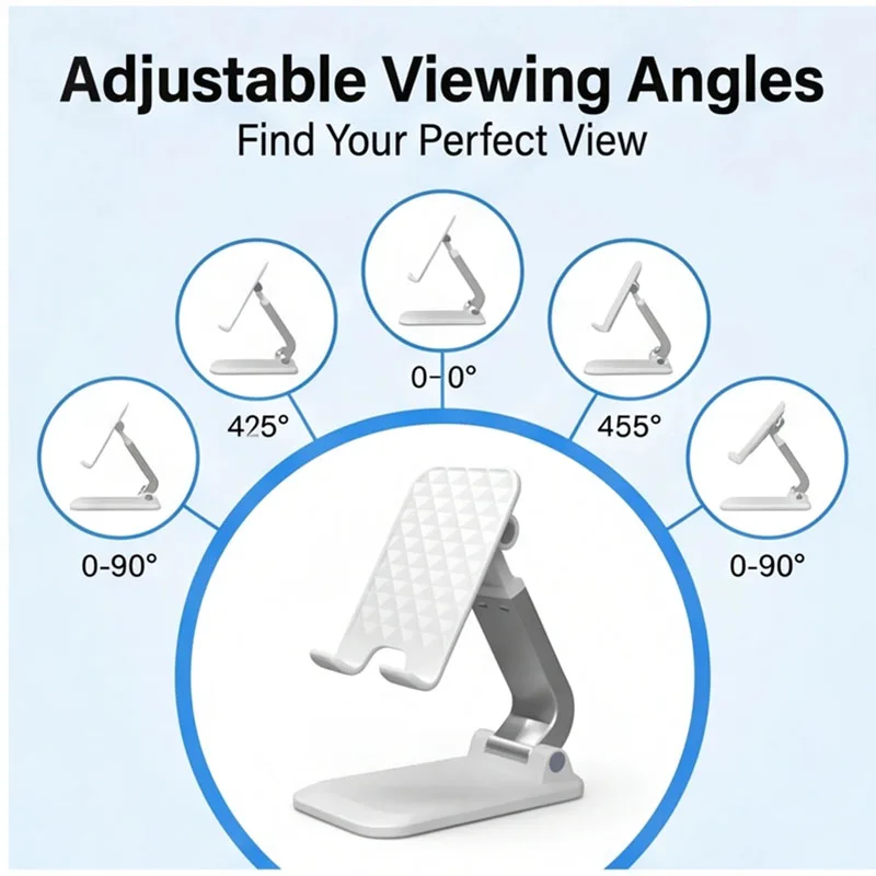 

Foldable ABS Desktop Mobile Phone Stand For iPad iPhone 13 X Smartphone Support Tablet Desk Cell Phone Portable Holder Bracket