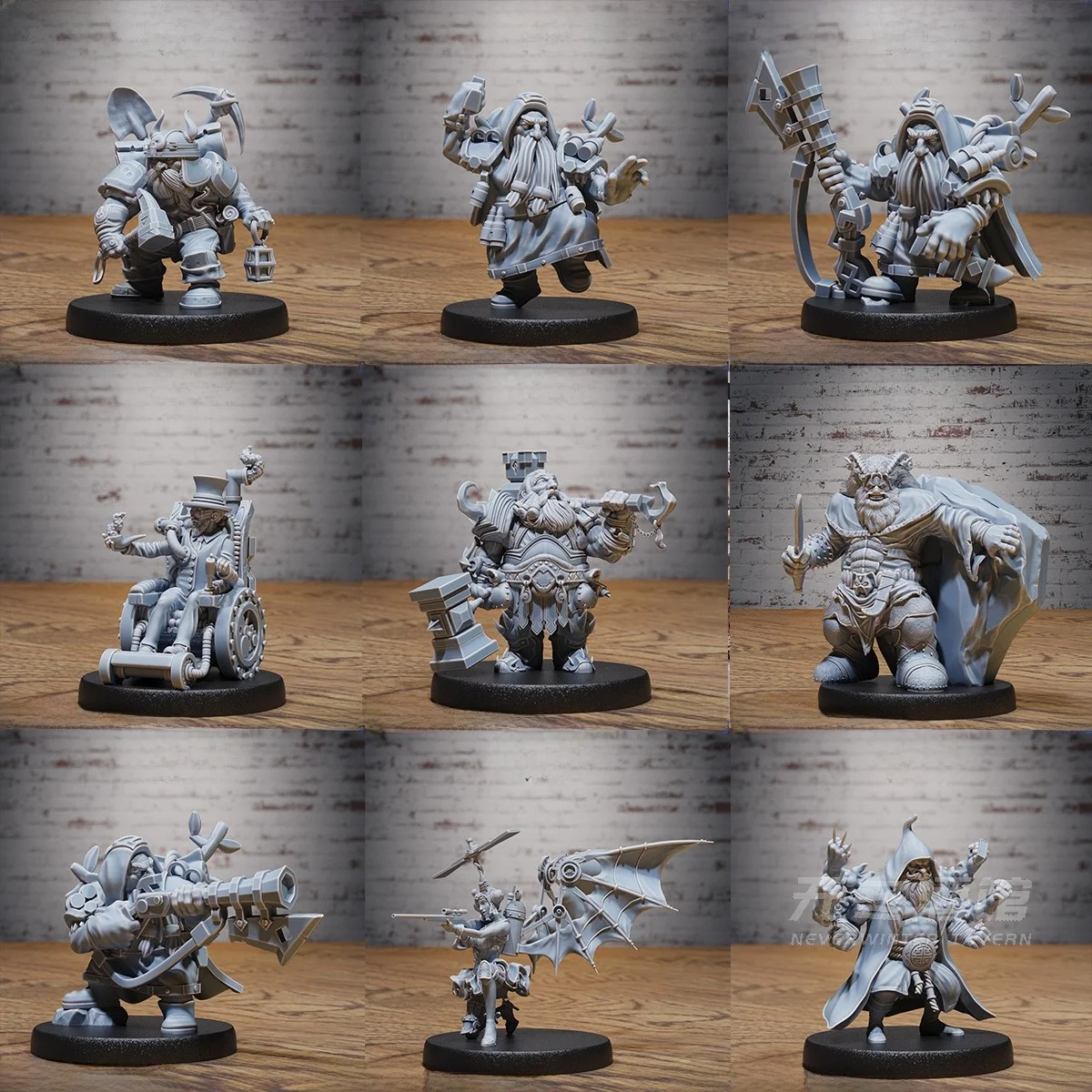 dndテーブルトップゲームモデル-ドワーフ-ヒューマン-コンストラクト-ドラゴン-アンダーワールド-チェスの駒-ロールプレイング-ボードゲーム-レジン製ダイス-中国語版