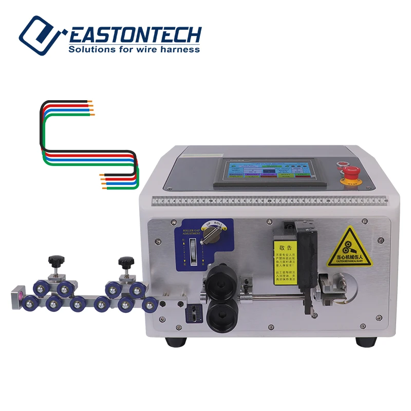 FACTORY Automatic 1-6mm2 Wire Peeling Bending Machine Copper Cable Strip Bend Machine Automatic Electronic Wire Bender 0-150°