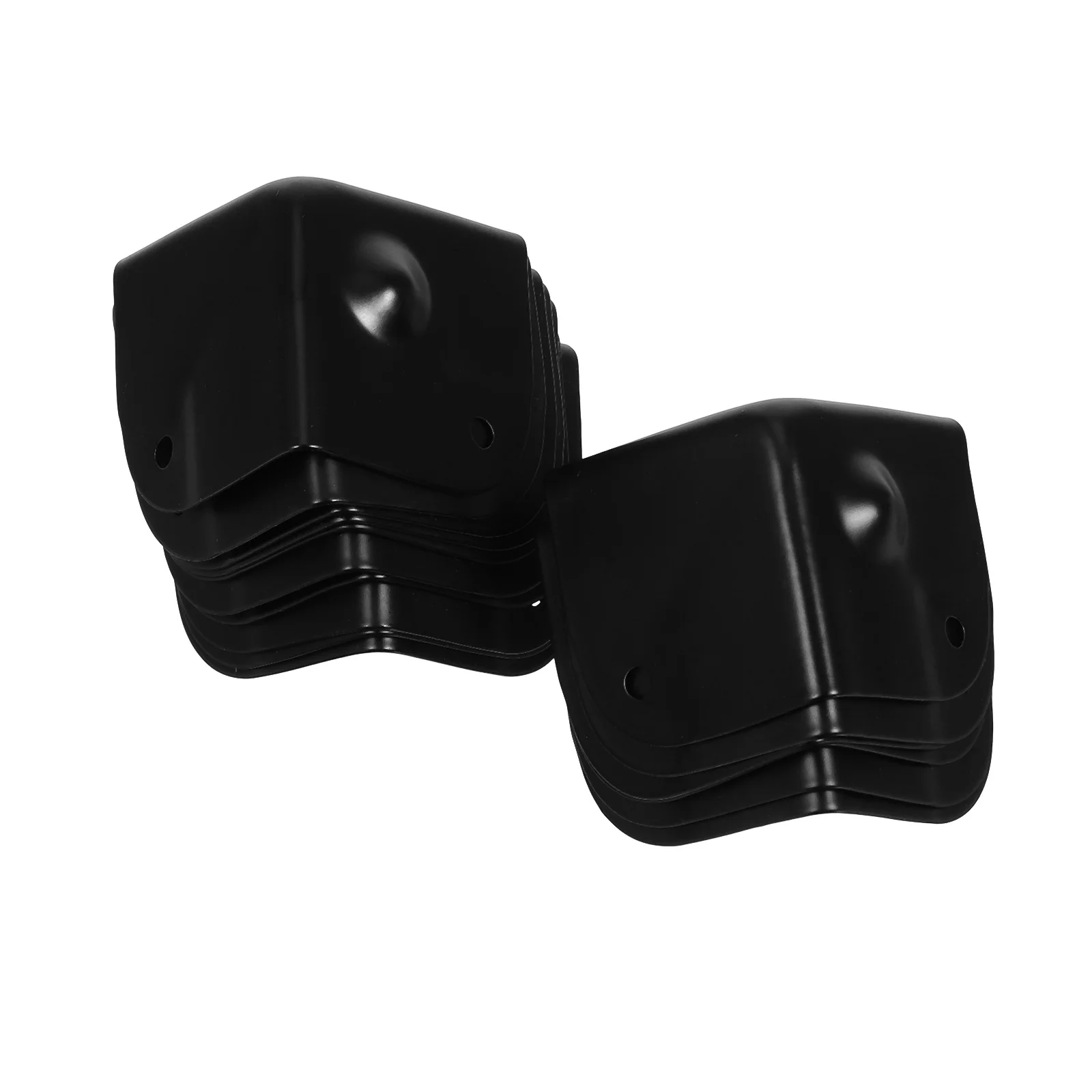 

16Pcs Metal Corner Protectors Triangle Brace Black for Speaker Cabinets Flight Case Furniture Protection Plate